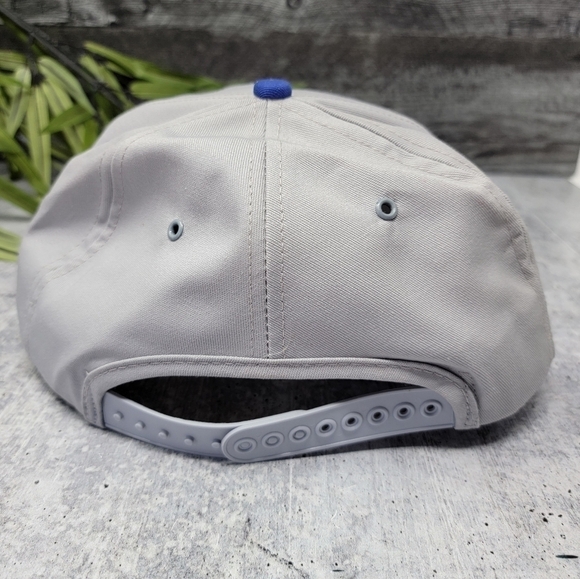 Vintage Dectomax | Snapback Gray Blue & Yellow Logo Hat - Picture 4 of 5